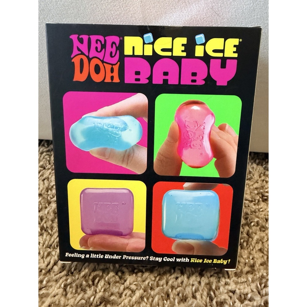 Nee Doh Nice Ice Baby Super Solid Squish Tactile Squeeze Toys Set of 4 - Picture 2 of 4
